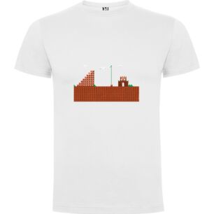 Retro Mario Pixel Art Tshirt σε χρώμα Λευκό 11-12 ετών