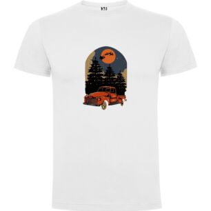 Retro Moonlit Truck Tshirt σε χρώμα Λευκό Small