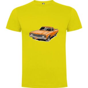 Retro Orange Car Vector Tshirt