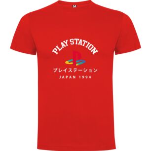 Retro PS1 Japan Tshirt σε χρώμα Κόκκινο 7-8 ετών