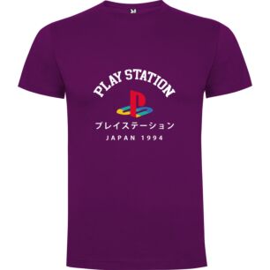 Retro PS1 Japan Tshirt σε χρώμα Μωβ 3-4 ετών