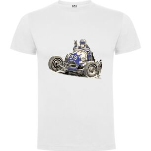 Retro Race Car Art Tshirt