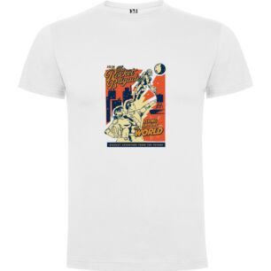 Retro Rocket World Tour Tshirt σε χρώμα Λευκό XXXLarge(3XL)