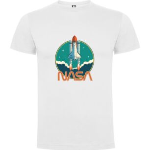 Retro Space Adventure Tshirt σε χρώμα Λευκό 3-4 ετών