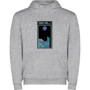 Retro Tetris Meltdown Φούτερ με κουκούλα σε χρώμα Γκρι 3-4 ετών