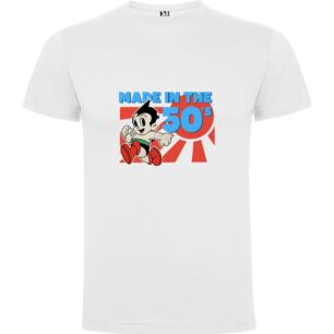 Retro Tezuka-esque Toon Tshirt σε χρώμα Λευκό XXXLarge(3XL)