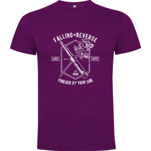 Reverse Love: Punk Art Tshirt σε χρώμα Μωβ XXLarge