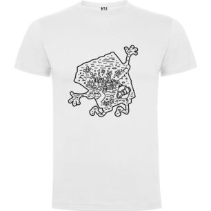 Rhode's Illustrated Cartoon Tshirt σε χρώμα Λευκό XXXLarge(3XL)