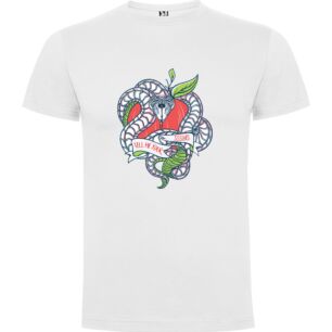 Ribboned Serpent Illustration Tshirt