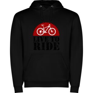Ride, Live, Cycle, True Φούτερ με κουκούλα