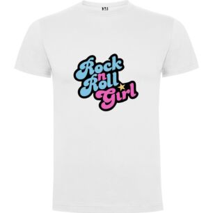 Rockin' Girl Sticker Tshirt σε χρώμα Λευκό 3-4 ετών