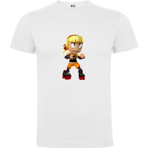 Roller Skating Anime Warrior Tshirt σε χρώμα Λευκό 11-12 ετών