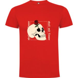 Rose Skull Design Tshirt