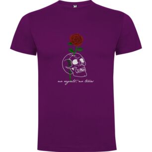 Rose Skull Rock Art Tshirt