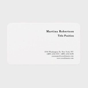 Round Corner Minimalist Charming Modern Business Card