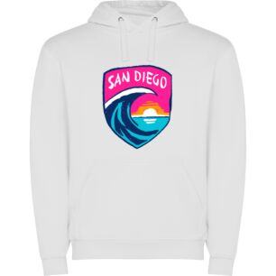San Diego Surf Synth Φούτερ με κουκούλα σε χρώμα Λευκό 11-12 ετών