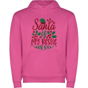 Santa's Bestie Merry Moments Φούτερ με κουκούλα