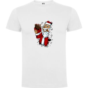 Santa's Boozy Delivery Tshirt σε χρώμα Λευκό Small