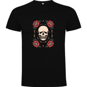 Scarlet Skulls Roses Tshirt