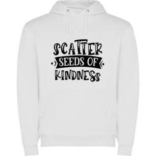 Scatter Kindness: Elegant Lettering Φούτερ με κουκούλα