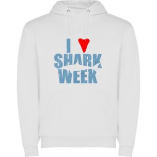 Shark Love Celebration Φούτερ με κουκούλα σε χρώμα Λευκό 9-10 ετών