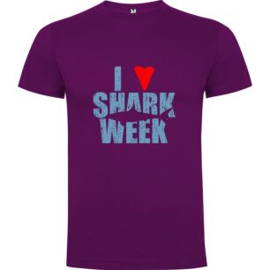 Sharkmania Tshirt σε χρώμα Μωβ 5-6 ετών
