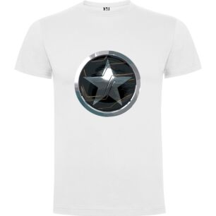 Silver Star Shield Design Tshirt