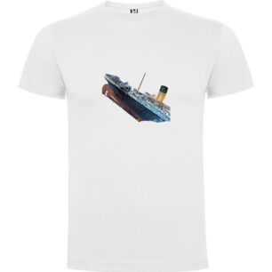 Sinking Cruise Ship Art Tshirt σε χρώμα Λευκό 5-6 ετών