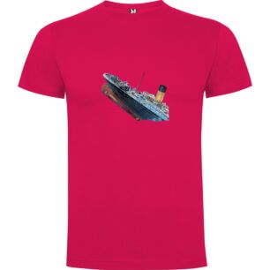 Sinking Cruise Ship Art Tshirt