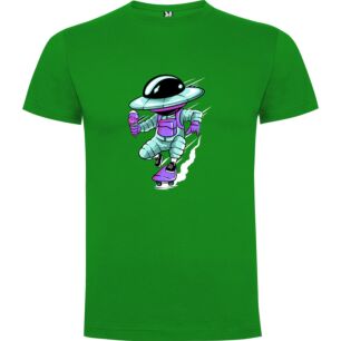 Skateboard-Surfing Space Alien Tshirt