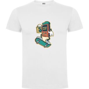 Skateboarding Retro Hero Tshirt σε χρώμα Λευκό Medium