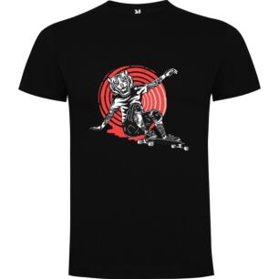 Skateboarding Tiger Art Tshirt