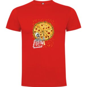 Skeleton Pizza Spectacle Tshirt