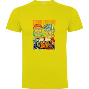 Skull Cheers for Friends Tshirt