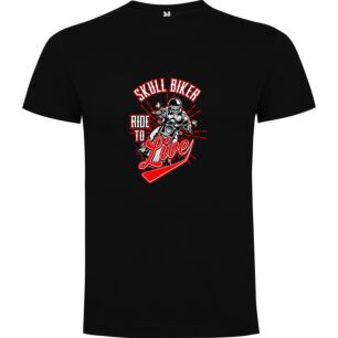Skull-Clad Biker's Awe Tshirt