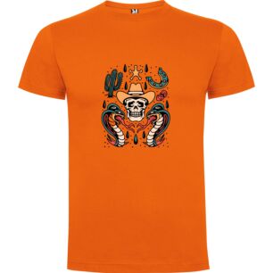Skull Cowboy Tattoo Design Tshirt