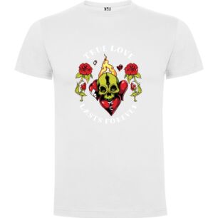Skull Love Tee Tshirt σε χρώμα Λευκό XXXLarge(3XL)