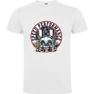 Skull Motor Performance Art Tshirt σε χρώμα Λευκό XXXLarge(3XL)