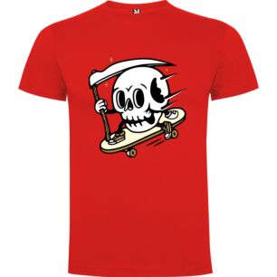 Skull on Skateboard Tshirt