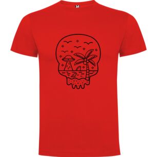 Skull & Palm Vector Tshirt
