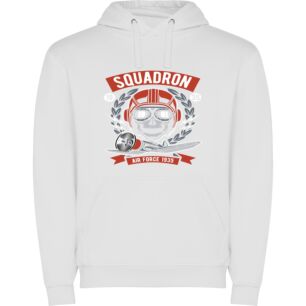 Skull Squadron Emblem Φούτερ με κουκούλα σε χρώμα Λευκό Large