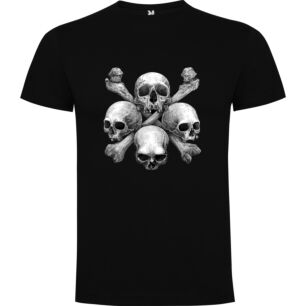 Skull Stack: Darkly Detailed Tshirt