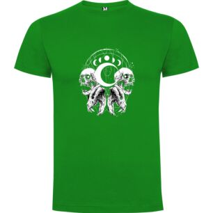 Skulls & Crescent: Occult Art Tshirt