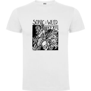 Skulls & Weeds: A Punk Rock Masterpiece Tshirt σε χρώμα Λευκό Medium