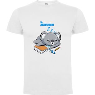 Sleepy Koala, Book Pile Tshirt