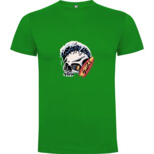 Slick Surf Skull Design Tshirt