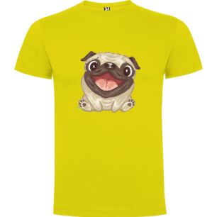 Smiling Pug Masterpiece Tshirt