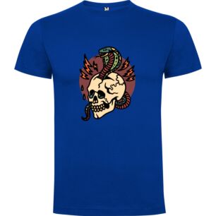 Snake Skull Rock Design Tshirt