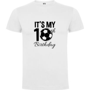 Soccer Birthday Bash Tshirt σε χρώμα Λευκό 11-12 ετών