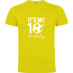 Soccer Birthday Bash Tshirt σε χρώμα Κίτρινο 3-4 ετών